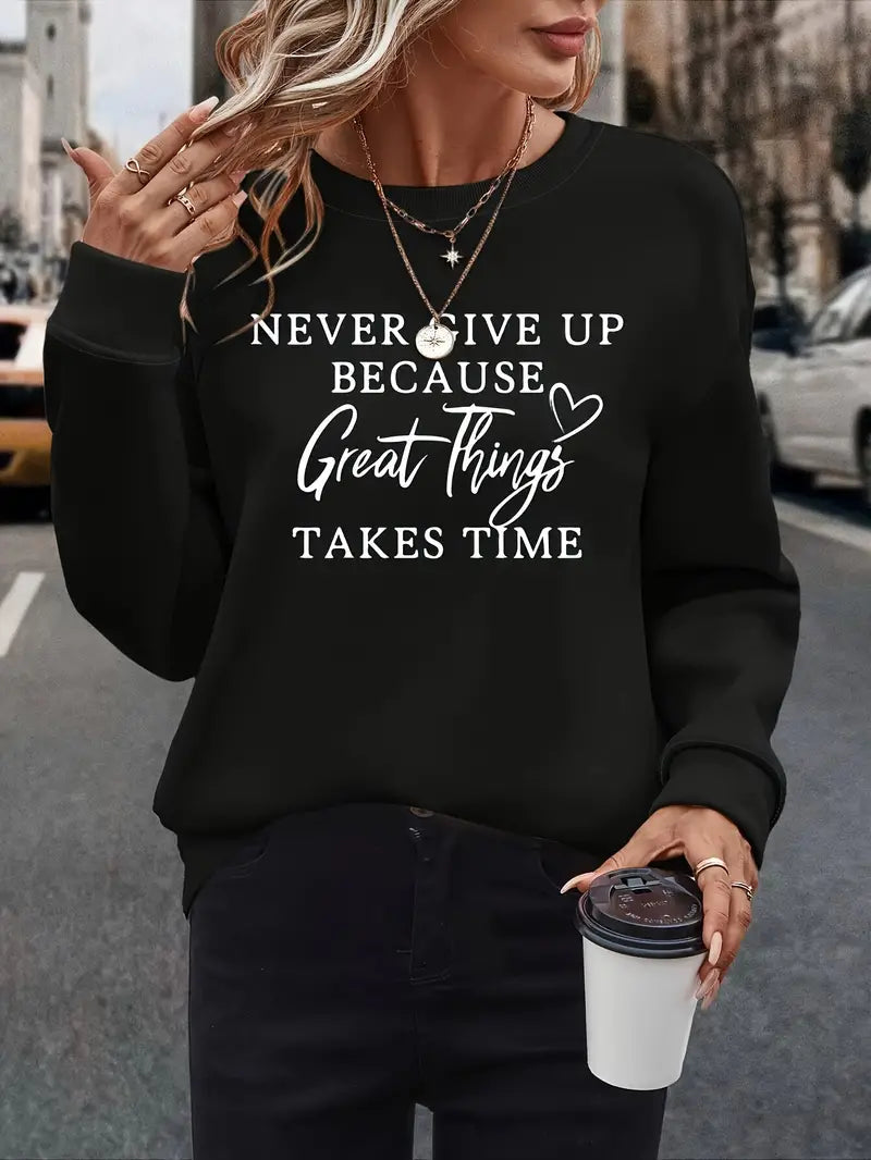 Soft Women's Graphic Pullover Sweatshirt