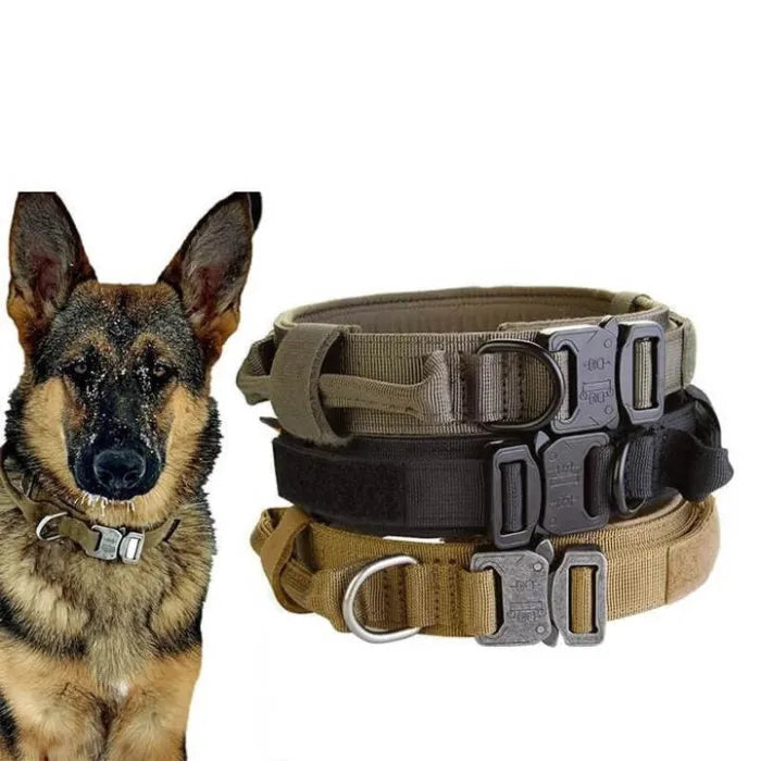 Dog Collar Adjustable Military TacticalPets Dg Collas Leas CntrlTactical Military Dog Training Collar