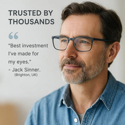 Progressive Multifocal Glasses for Clear Vision - German Intelligent Design for Everyday Use