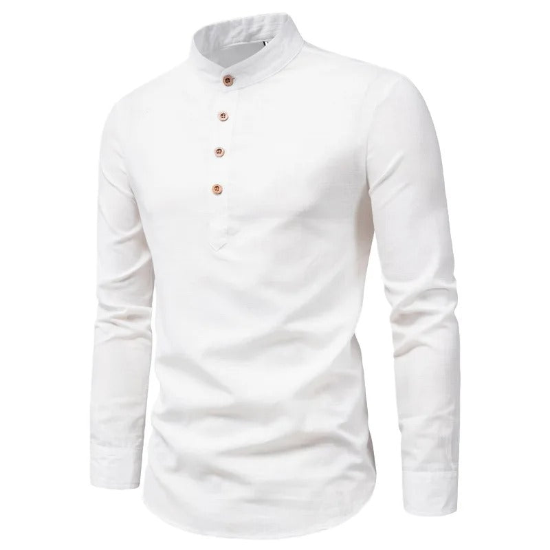 Timeless Elegant Cotton Dress Shirt - OutfitLondon