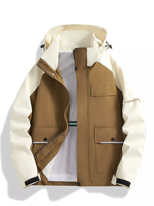 Big Mens Water Resistant Jacket Coat - OutfitLondon