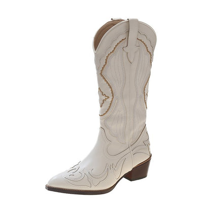 Cowboy Boots – Embroidered Leather – Western Chic Style