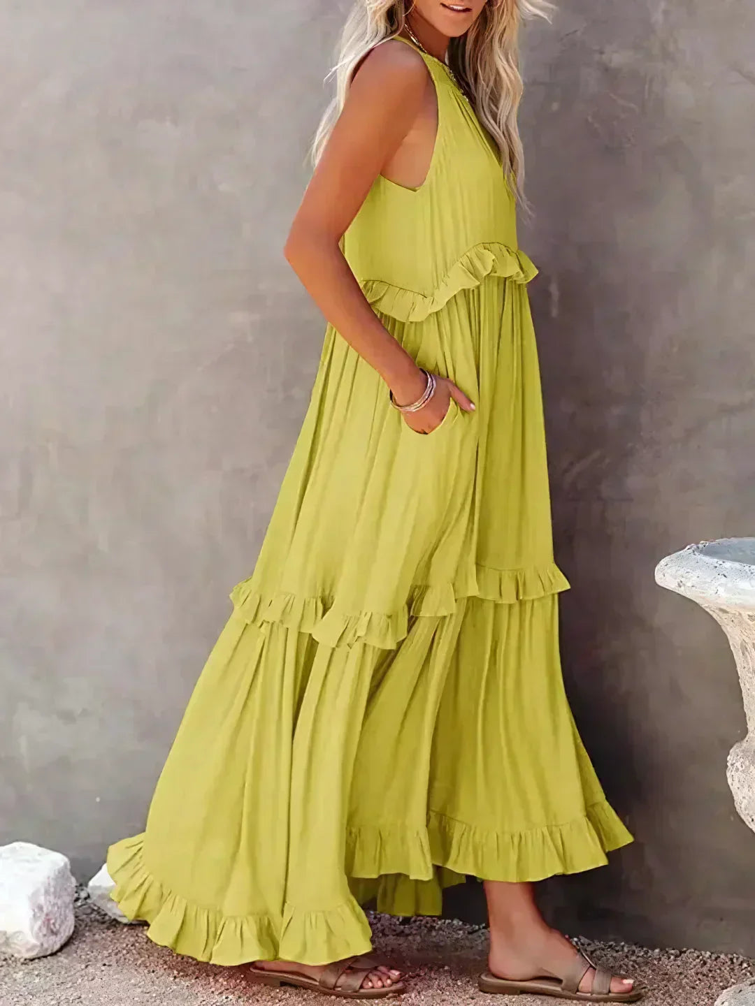 Elegant Women's Flower Print Dress
