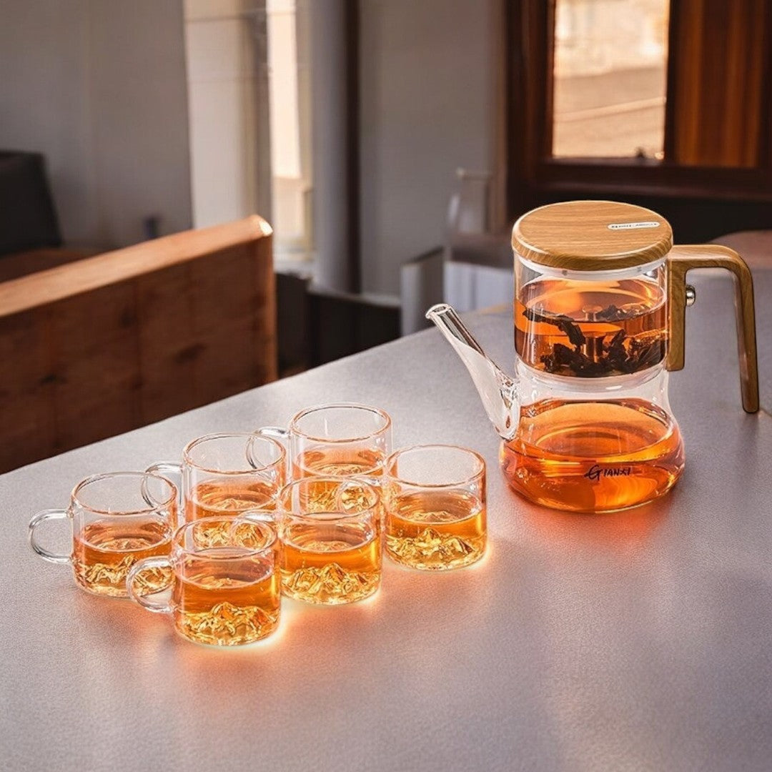 Borosilicate Glass Magnetic Teapot