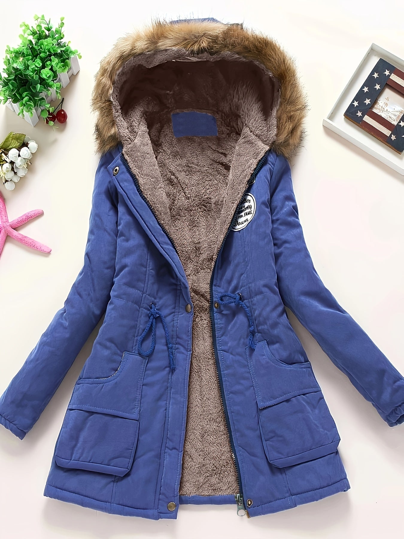Warm Women's Rain Jacket with Hood - OutfitLondon