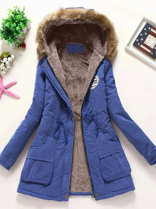 Warm Women's Rain Jacket with Hood - OutfitLondon