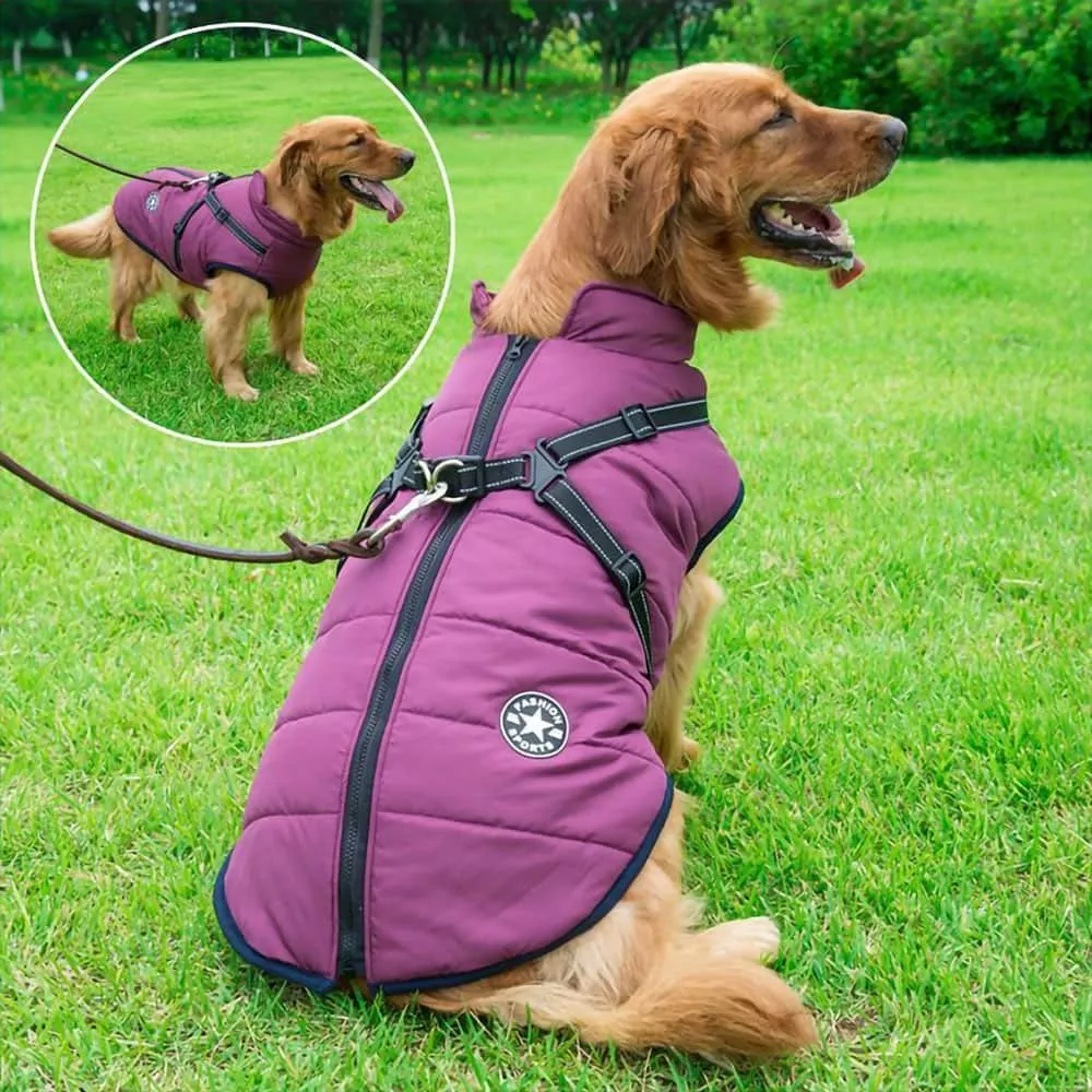 Warm Winter Dog Coat - Waterproof Fleece Dog Coat