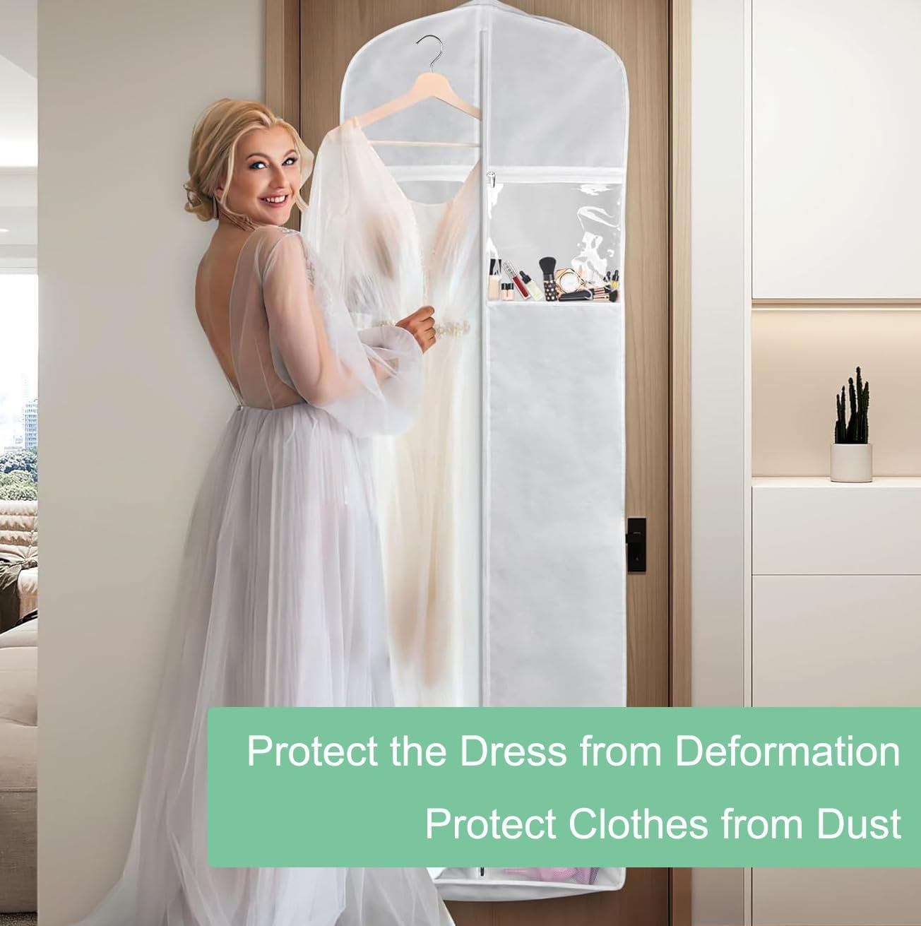 Bridal Gown Storage Bag - Protective Wedding Dress Cover