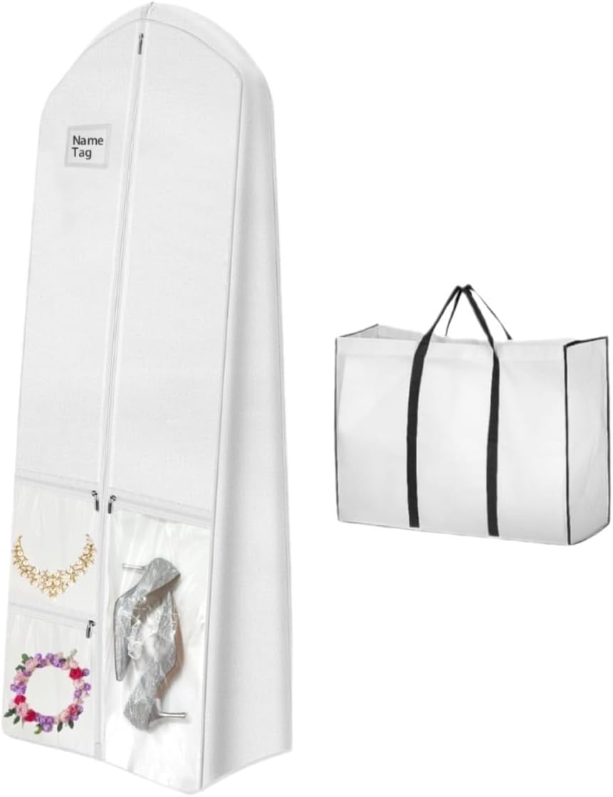 Bridal Gown Storage Bag - Protective Wedding Dress Cover - OutfitLondon