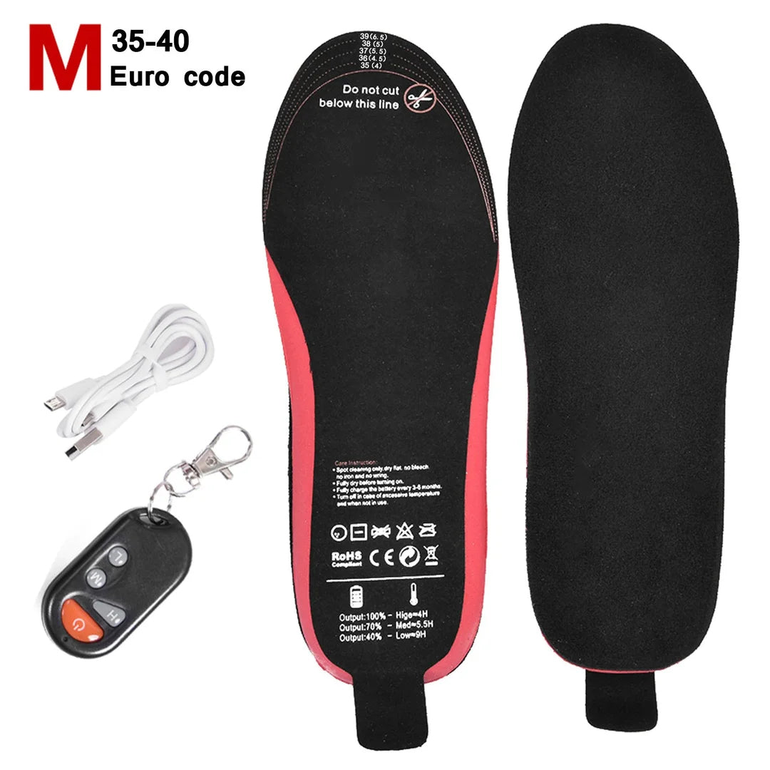 Rechargeable Heated Insoles With Remote