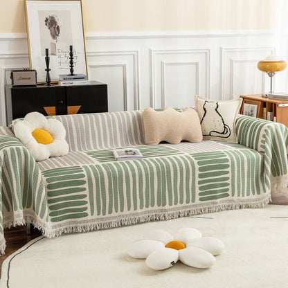 Soft Thick Chenille Couch Throw Cover , Couch Cushion Cover Dog Furniture Protector for Living Room
