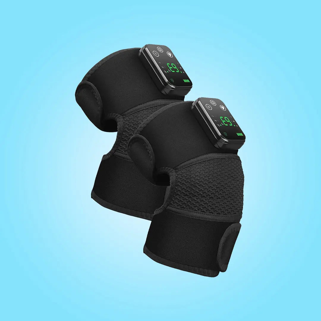 Knee Massager with Heat & Vibration, Heated Knee Brace for Knee Pain Relief