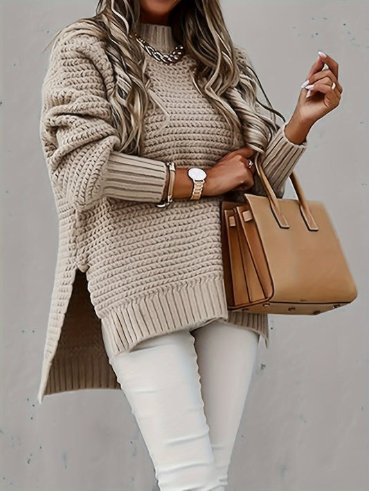 Soft Women's Long Sleeve Crew Neck Sweater - OutfitLondon