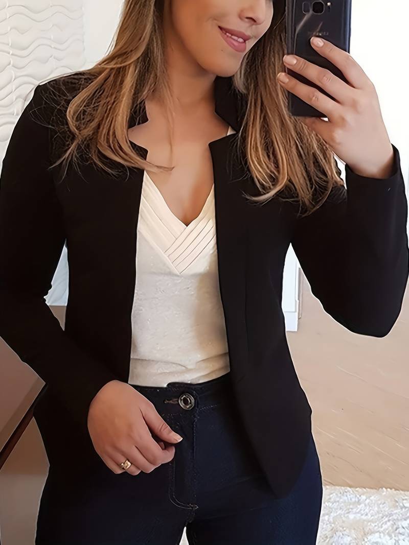 Timeless Fit Open Front Women's Business Jacket