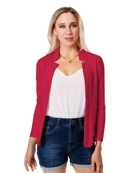 Timeless Fit Open Front Women's Business Jacket