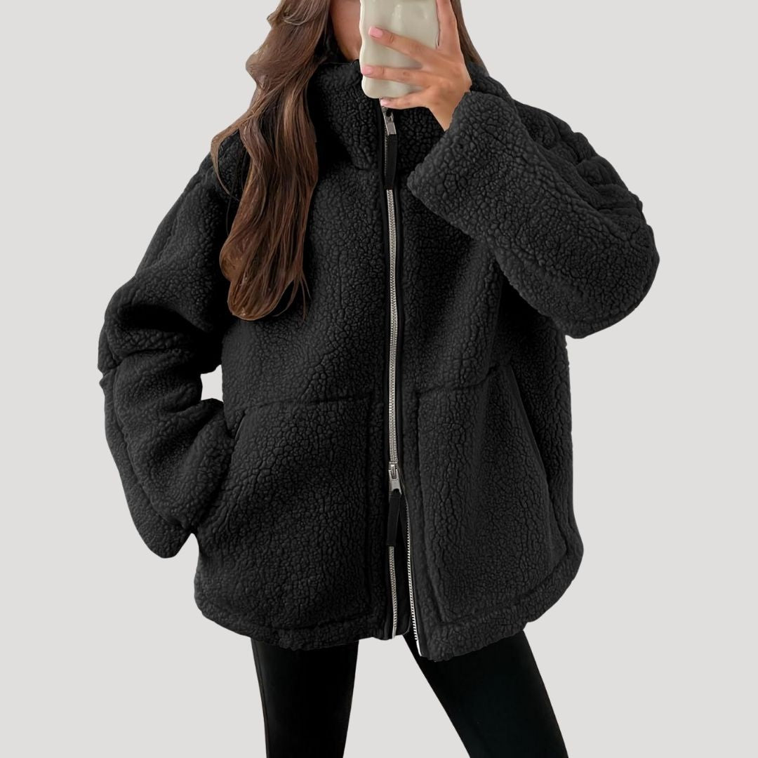 Cozy Ladies Fleece Zipper Jacket