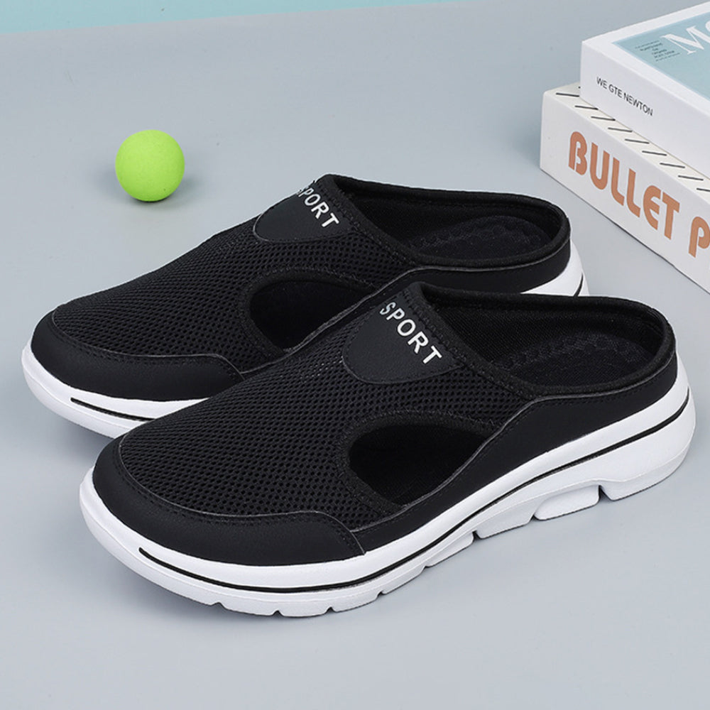Summer Comfortable Trendy Hollow Mesh Half Slippers (Unisex)