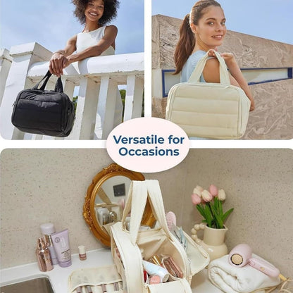 Spacious 4-in-1 Travel Makeup Bag
