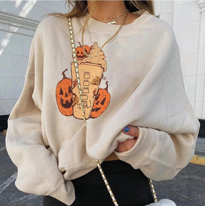 Scary Halloween Ladies Graphic T-Shirt