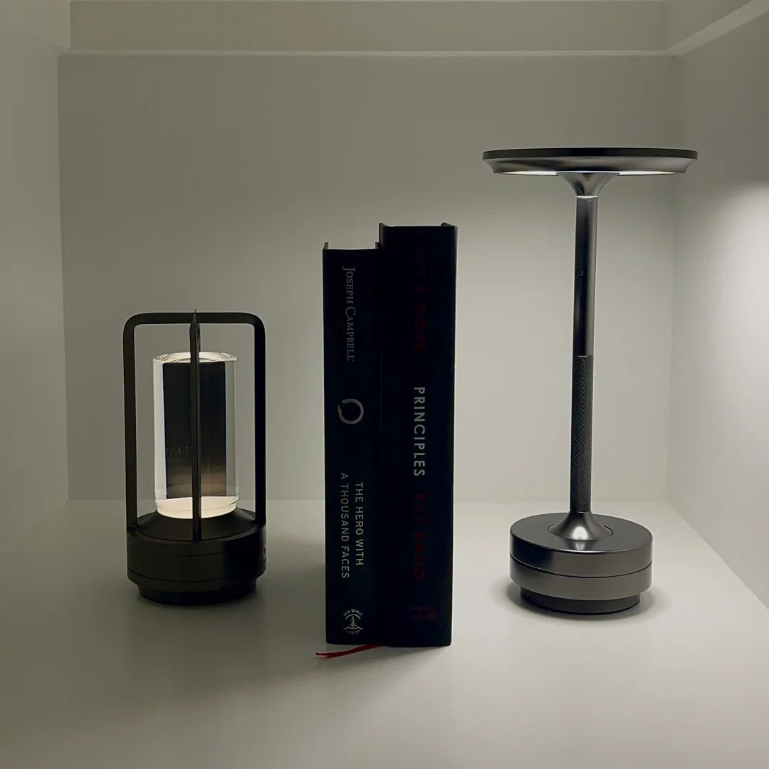 Ambient Lantern Cordless Crystal Table Lamp