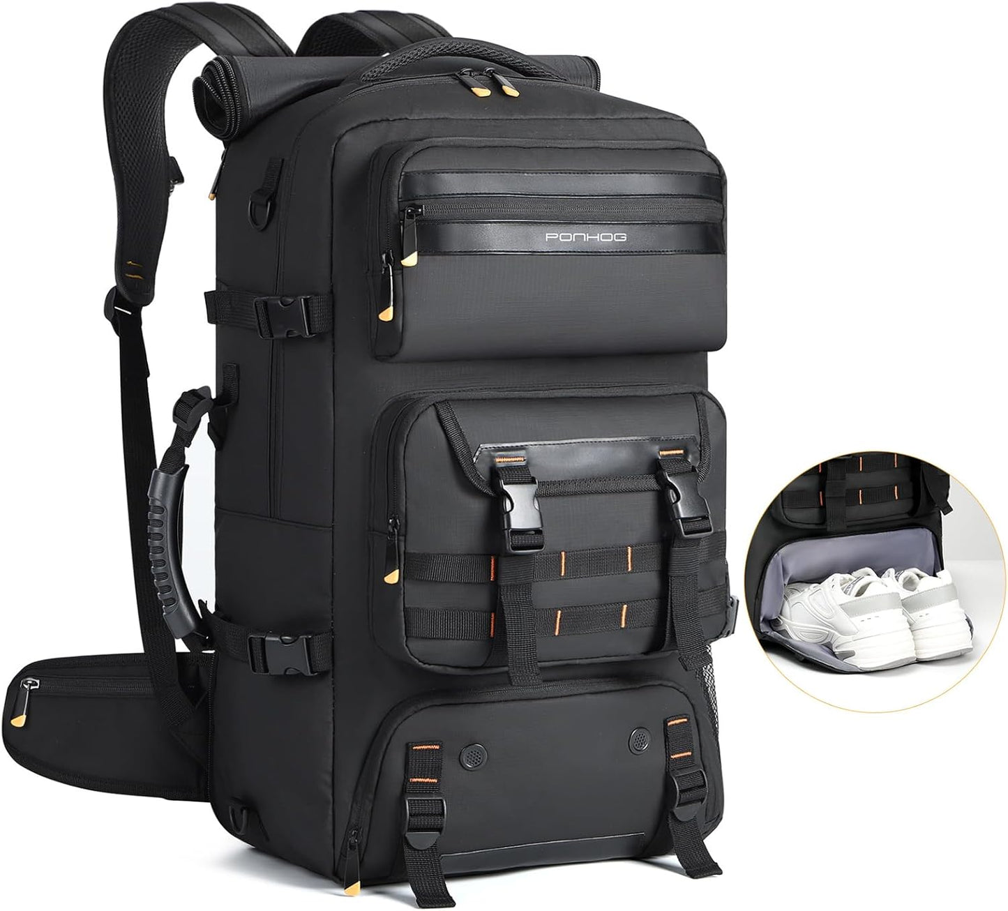 Large Water Resistant Convertible Travel Rucksack with Laptop Sleeve - OutfitLondon