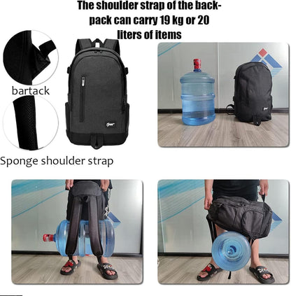 Compact 15.6 Business Laptop Backpack with Multiple Pockets