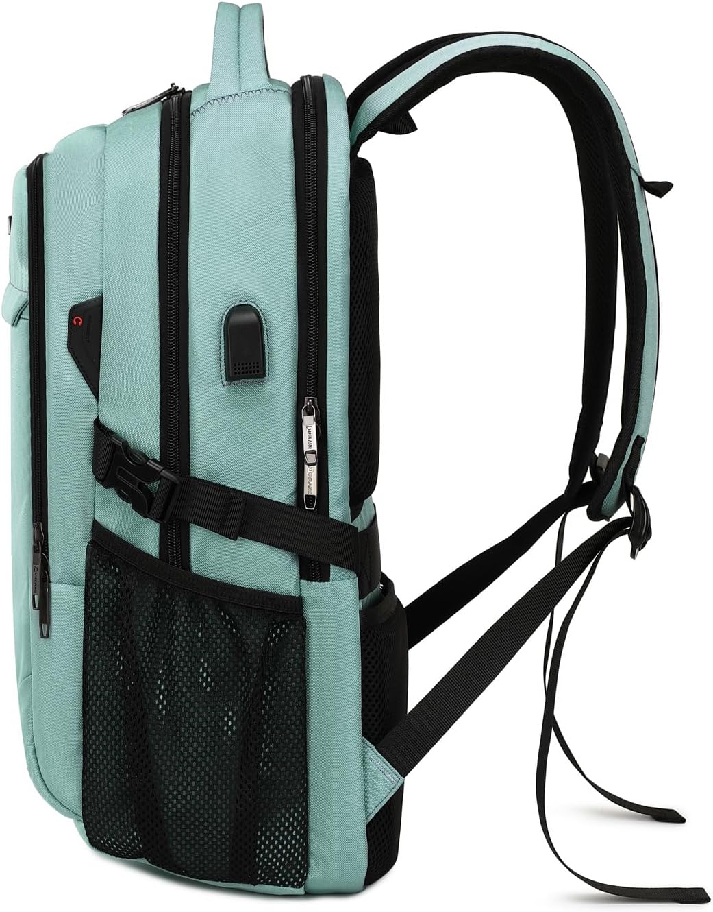 Durable Commuter Laptop Bag with USB Charger & Multiple Pockets