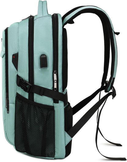 Durable Commuter Laptop Bag with USB Charger & Multiple Pockets