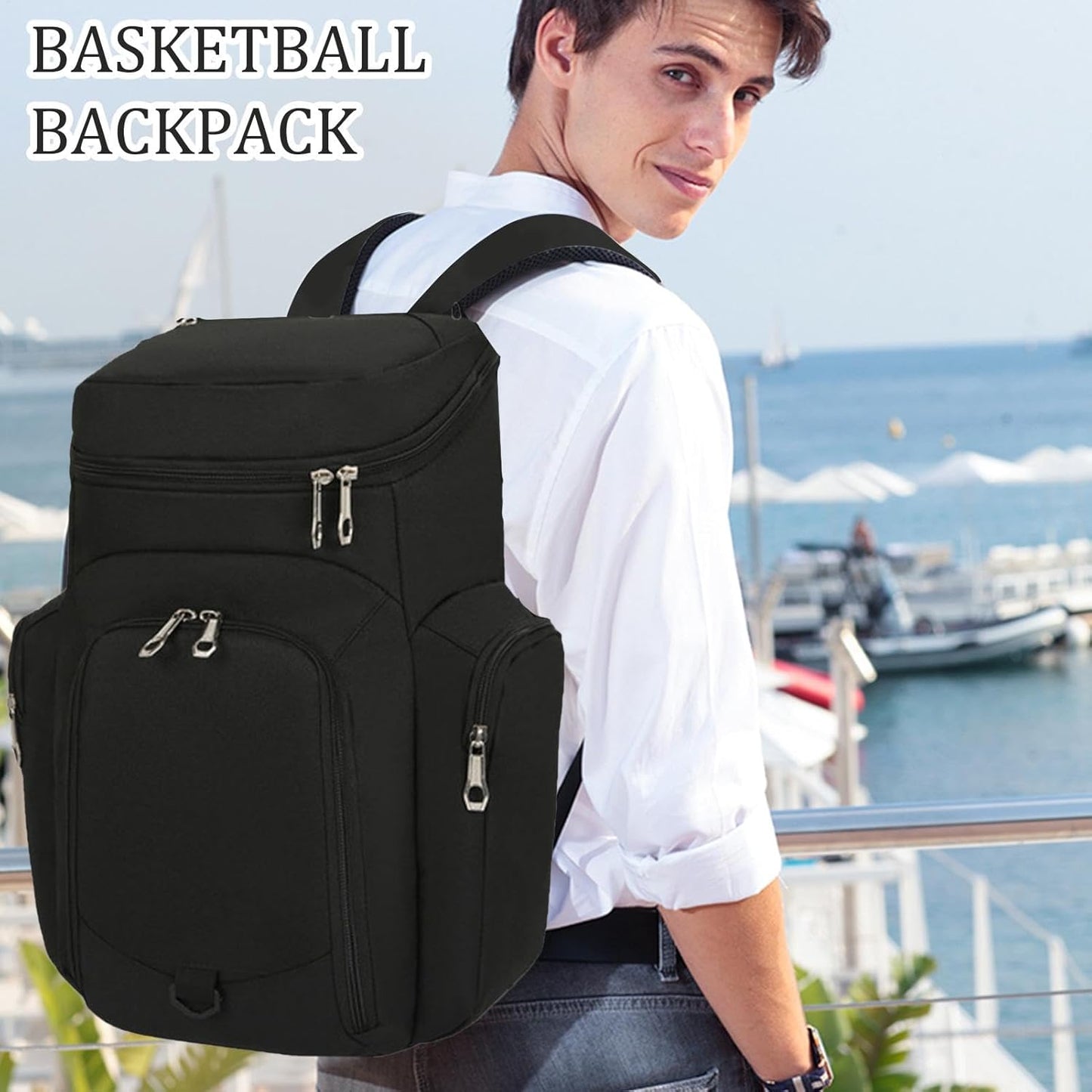 Big 30L Athletic Backpack Waterproof Gym Bag