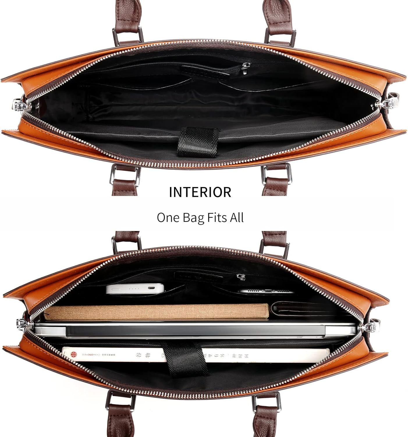 Premium Leather Executive Laptop Bag