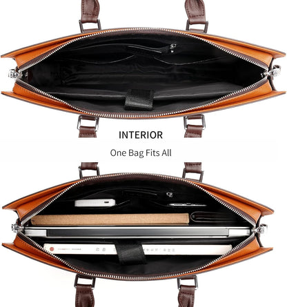 Premium Leather Executive Laptop Bag