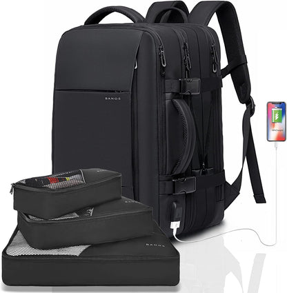 Spacious 26-45L Water Resistant Hiking Rucksack with Laptop Compartment