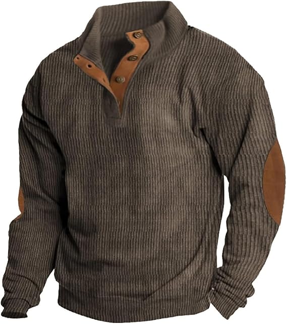 Comfortable Wool Crew Neck Sweater for Men - OutfitLondon