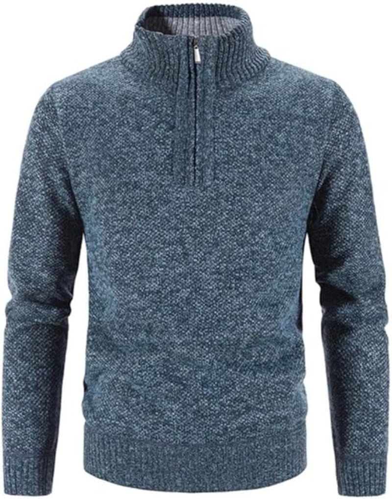 Cozy Mens Thick Fleece Winter Sweater