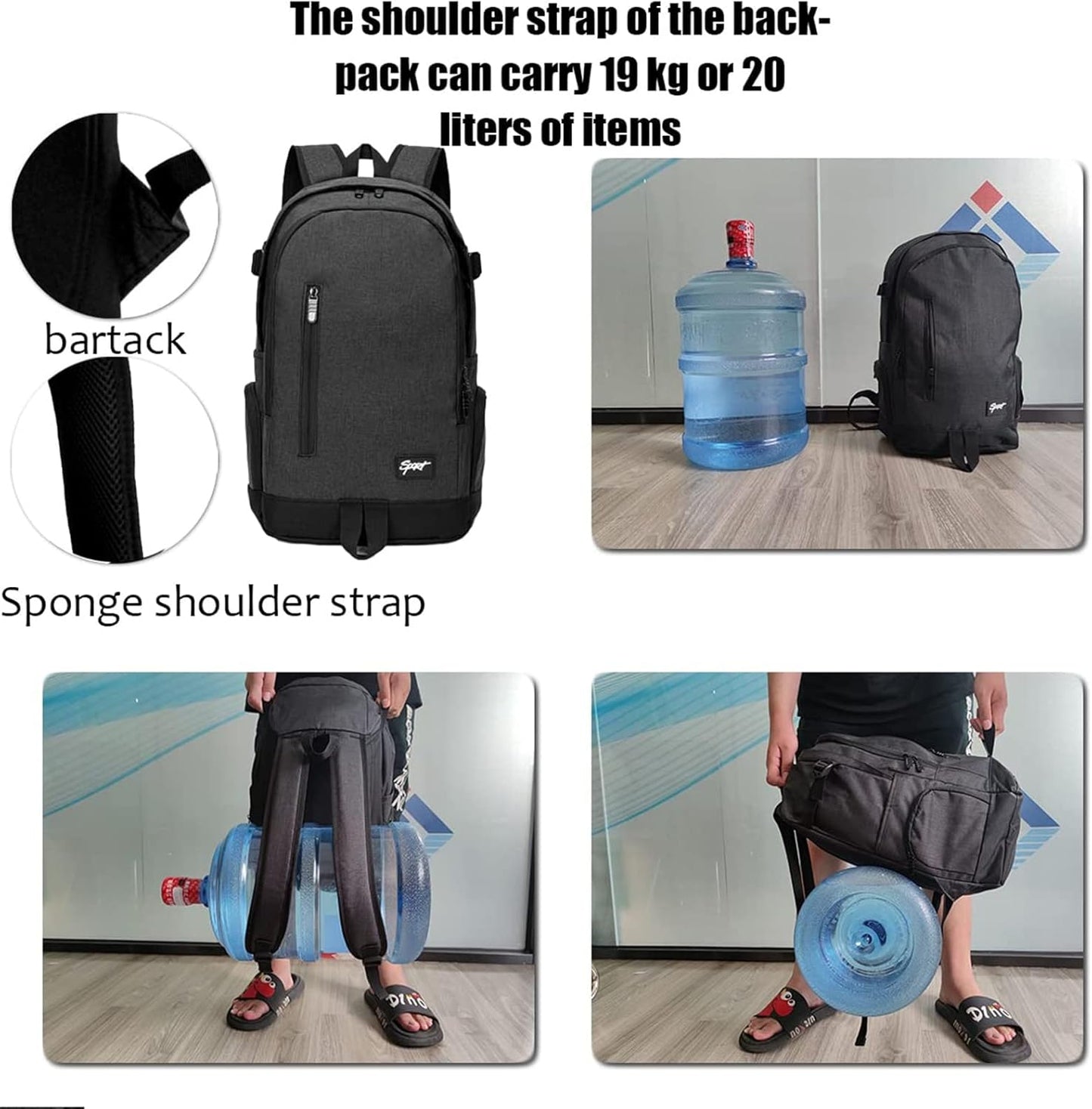 Compact 15.6 Business Laptop Backpack with Multiple Pockets