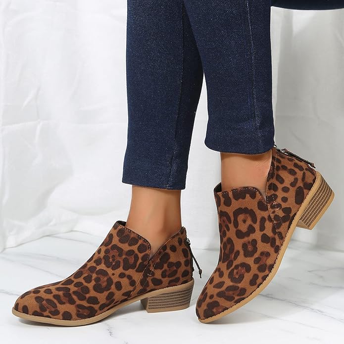 Women's High Heel Ankle Boots Sharp Toe
