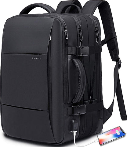 Spacious 26-45L Water Resistant Hiking Rucksack with Laptop Compartment