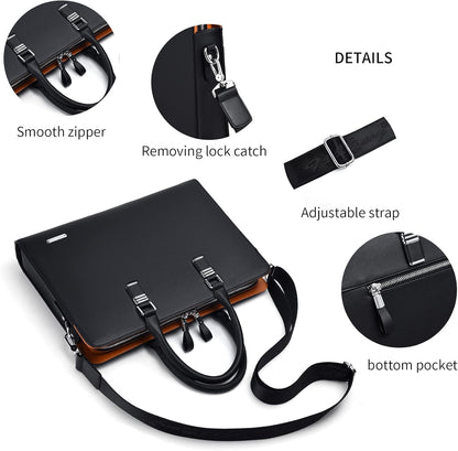 Premium Leather Executive Laptop Bag