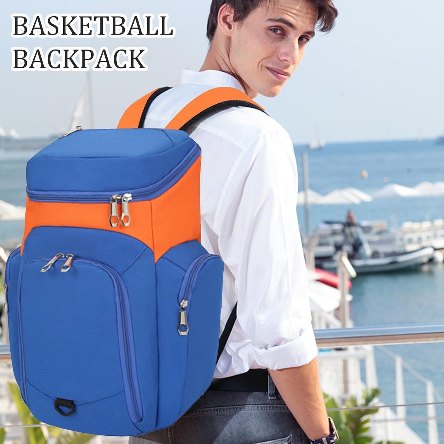 Big 30L Athletic Backpack Waterproof Gym Bag