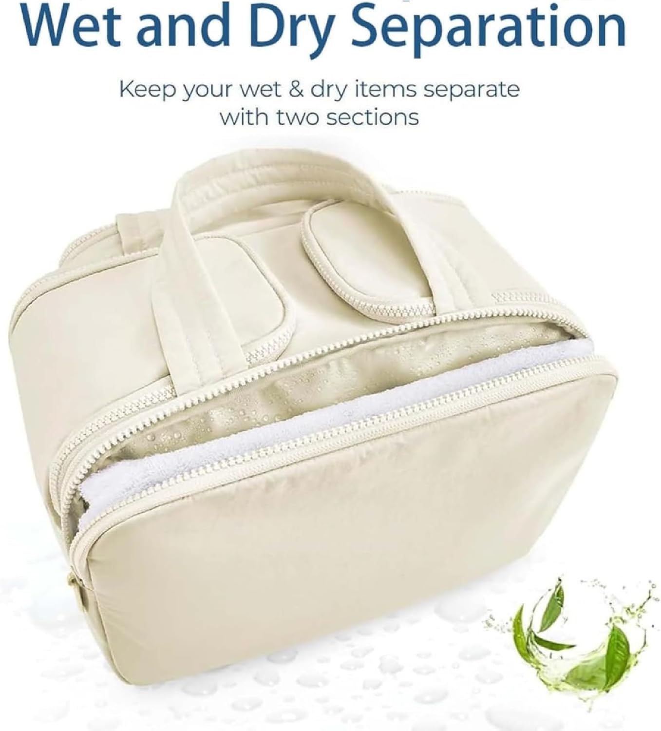 Spacious 4-in-1 Travel Makeup Bag