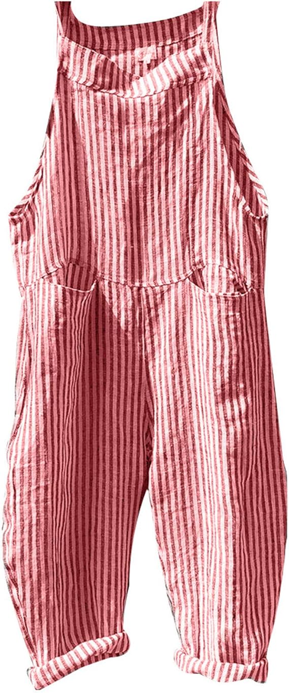 Comfortable Stripe Wide Leg Jumpsuit