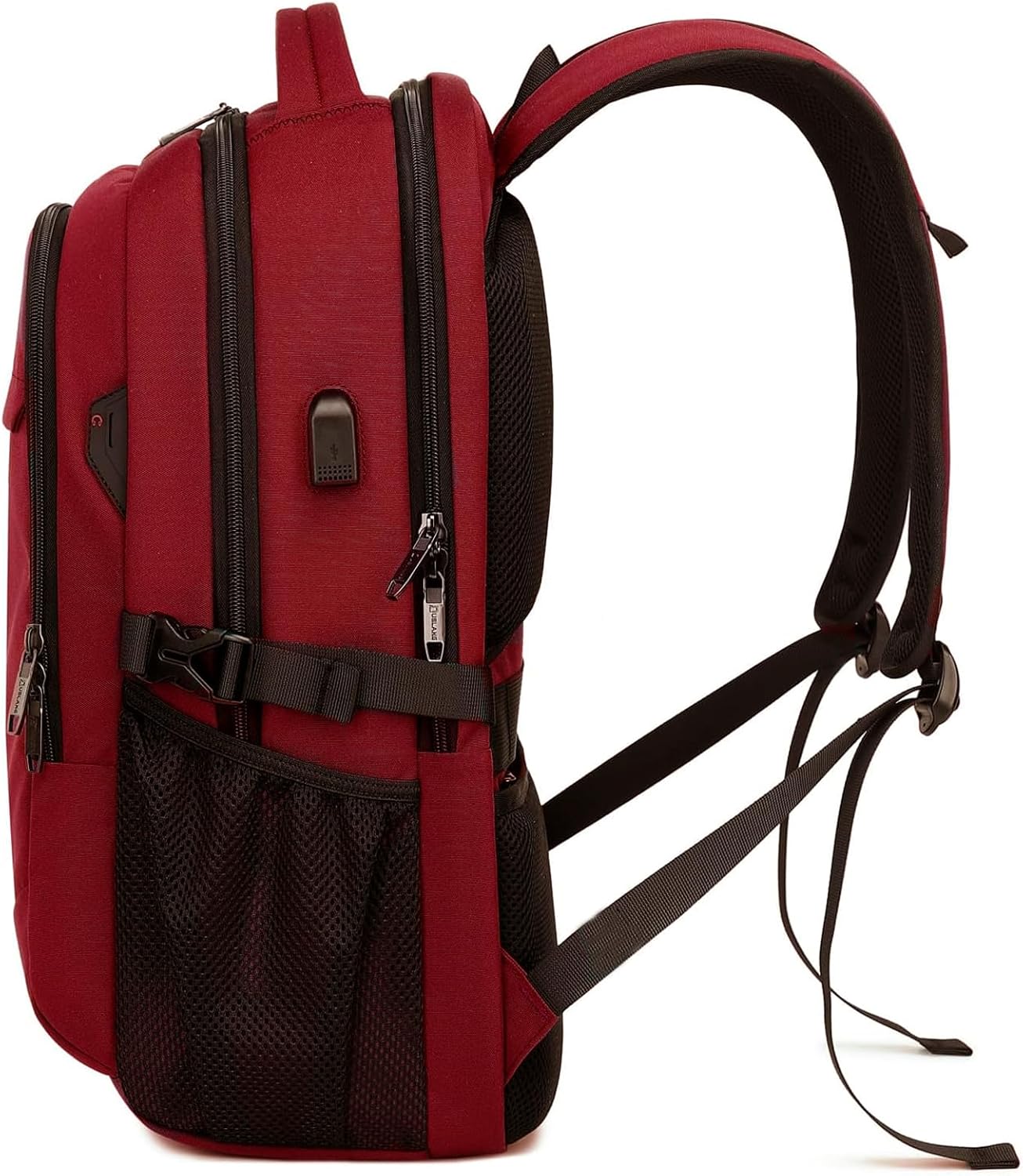 Durable Commuter Laptop Bag with USB Charger & Multiple Pockets