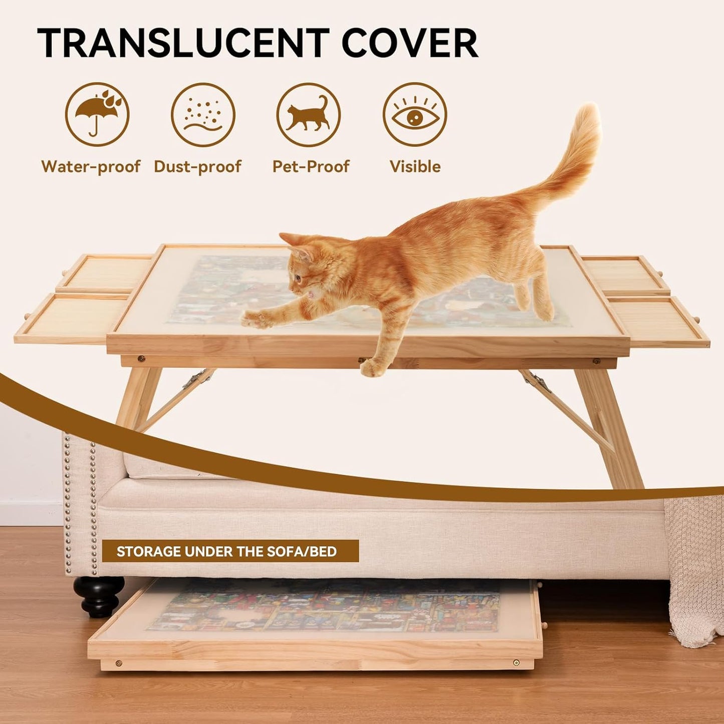 Compact Jigsaw Table with Storage
