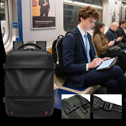 Large Water Resistant Travel Backpack with Compression