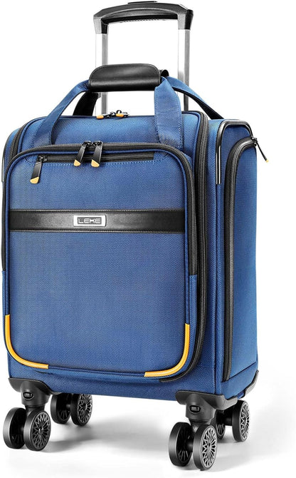 Compact Underseat Luggage with 360 Wheels & Laptop Sleeve
