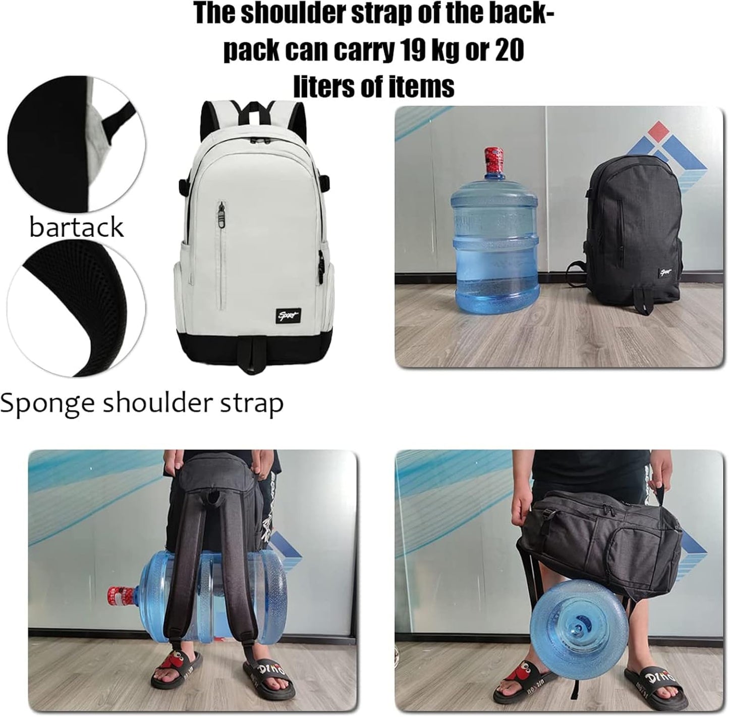 Compact 15.6 Business Laptop Backpack with Multiple Pockets