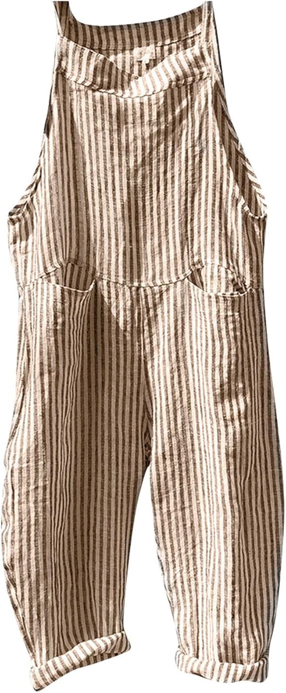 Comfortable Stripe Wide Leg Jumpsuit