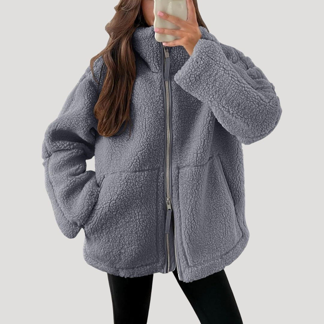 Cozy Ladies Fleece Zipper Jacket