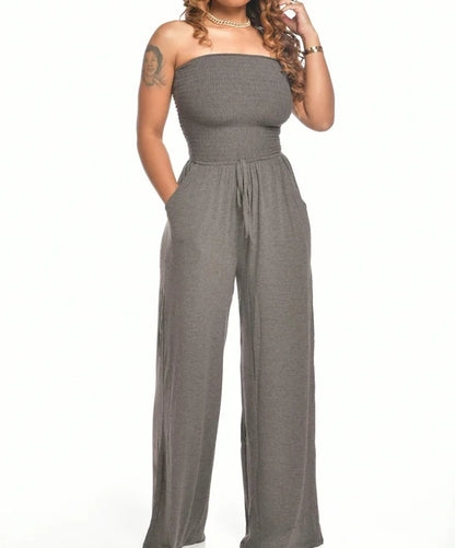 Sunny Womens Off Shoulder Jumpsuit