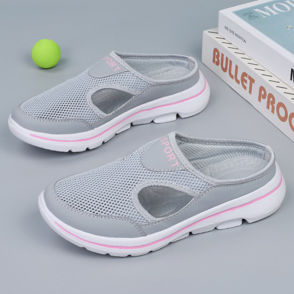 Summer Comfortable Trendy Hollow Mesh Half Slippers (Unisex)